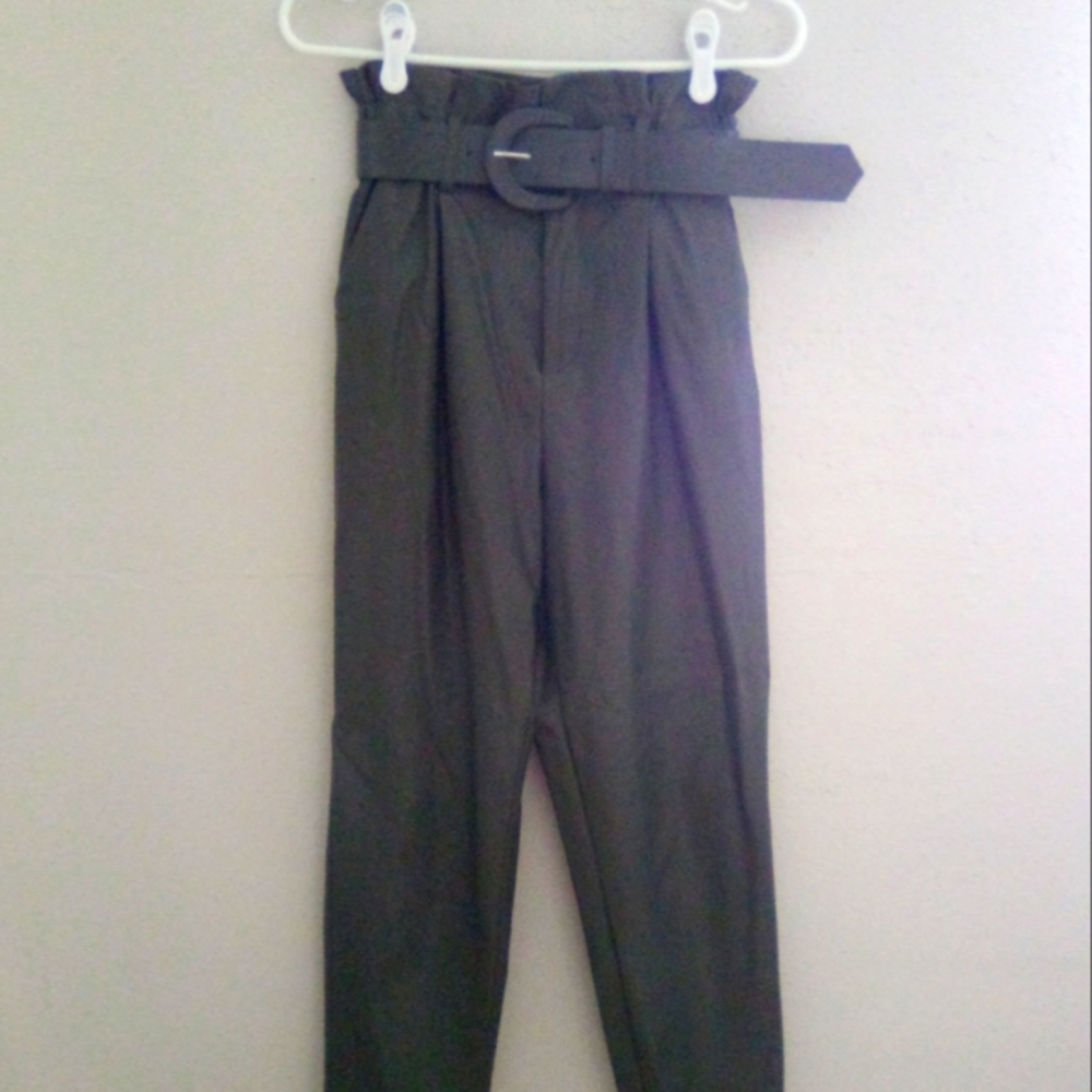 Stradivarius faux leather pants